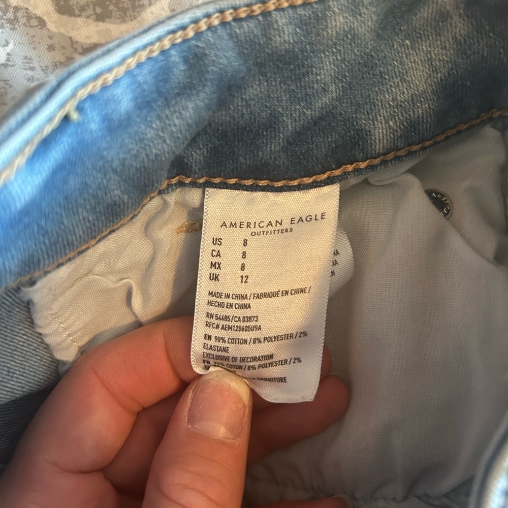 American Eagle Blue Denim Shorts - Picture 9 of 10